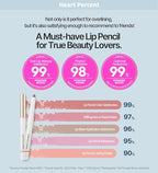 Heart Percent Dote On Mood Lip Pencil, Long-Lasting Creamy Lip Crayon Smooth Color Liner Retractable Lipstick Pencil 0.8g, #16. Brick Rose