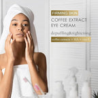 Caffeine Eye Cream, Caffeine Eye Cream, Caffeine Anti-Wrinkle Overnight Eye Cream, Firms and Reduces Eye Bags, Wrinkles, Dark Circles, and Fine Lines (2PCS)