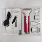 Electric Razor for Women Removal for Body Nose Hair Trimmer Face Shavers Eyebrow Legs Armpit Bikini Area Pubic Underarms Painless Rechargeable Portable 5 in 1 Womens Razors Set