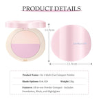 Pink Setting Powder, 3 in 1 Blush Palette