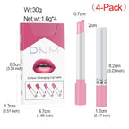 evpct 4 pk Mini Cigarette Color Changing Change Lipstick Sets PH Lip Balm Kit,DNM Litte Smoke Tube Red Lipstick Moisturizing Lip Stain Long Lasting Waterproof for Women labiales matte larga (A-Set05)