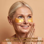 Eye Magic Gold Under Eye Gel Patch (20 Pairs) Herbal Cooling Eye Skincare Treatment for Puffy Eyes, Dark Circles, Fine Lines, Wrinkles USA Tested