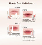 Heart Percent Dote On Mood Lip Pencil Slim, Defines and Fills Creamy Lip Liner Retractable Lipstick Pencil with Built-In Sharpener, #01. Peach Beige