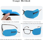 6 Piece Pack Children's Eye Patch can Cover Any Eye Patch, Treatment Amblyopia Strabismus Lazy Eye Patch, Reusable Medical Eye Patch (Medium Size, Blue)
