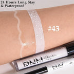 evpct 2Pcs White Matte Liquid Lipstick Lip Gloss Stain and Retractable Lip Liner Makeup Set for Women Long Lasting Waterproof 24 Hours Permanent Lipstick labial mate larga duracion 24 43#