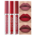 BestLand 3Pcs Matte Liquid Lip Gloss Set - 24H Transfer-Proof, Moisturizing & Non-Sticky I Mauve Pink, Classic Red, Deep Burgundy I Vegan + Cruelty-Free for Daily & Party