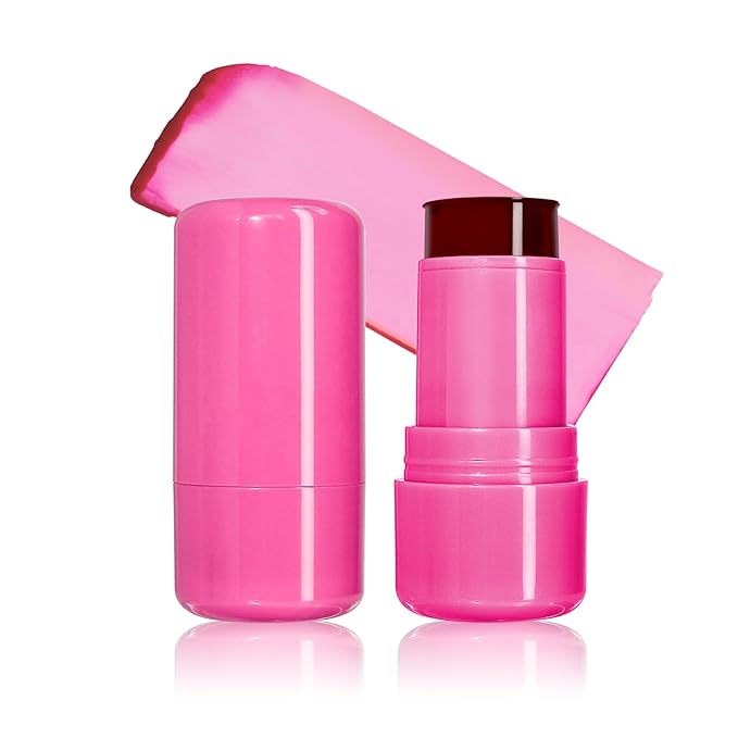 Cool Milk Jelly Blush, Sheer Lip & Cheek Stain, Buildable Watercolor Finish, Vivid Color Water Jelly Tint Lipstick, Long Lasting, Milk blush Watercolor Finish Tinted Lip Gloss for Women, 04