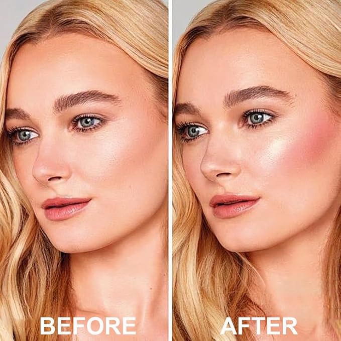 Blush Stick, Multi-use Blush Stick for Cheeks, Eyes, Lips, Silky Creamy Face Stick for Old Women & Mature Skin, Blendable and Buildable Color, Long Lasting Waterproof Non-greasy Formula (#03, Blush)