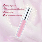 Metallic Lipsticks for Women, Glossy Lipstick Long Lasting Glossy