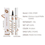 COOL STORY Matte Lip Liner Pencil - Waterproof, Non-Fading, Long-Lasting Plump Effect for Fuller Lips Makeup, Soft & Smooth Texture Easy Glide Lipstick 05#