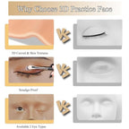 Makeup Practice Face, Makeup Mannequin Face with Makeup