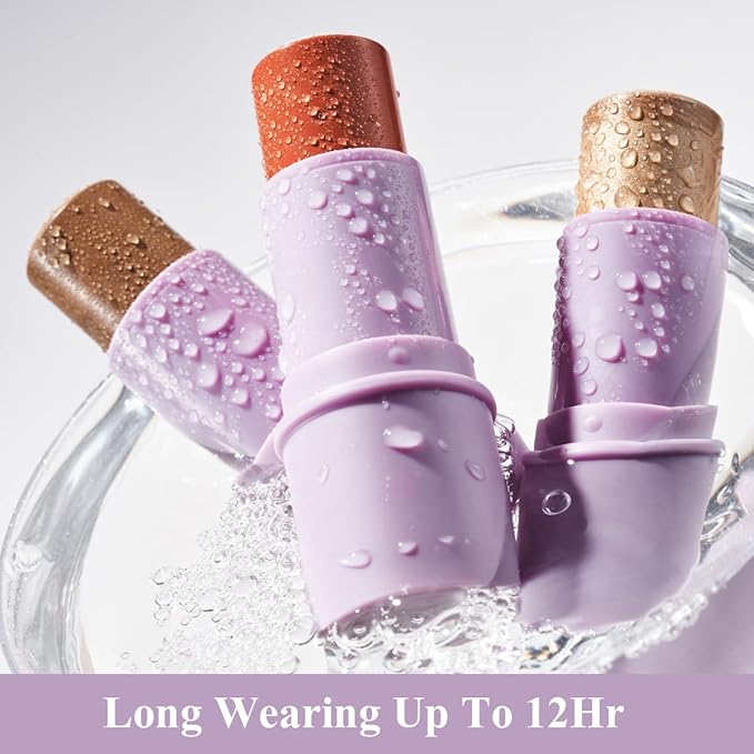 4Pcs Cream Blush Contour Highlighter Bronzer Moisturizer Stick Makeup Set #T Blush Glow2