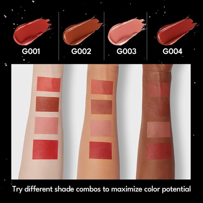 2PCS Marbled Matte Lip Stick Makeup - Velvety Finish | Naked-lip Feel, Full Coverage, D001+D002