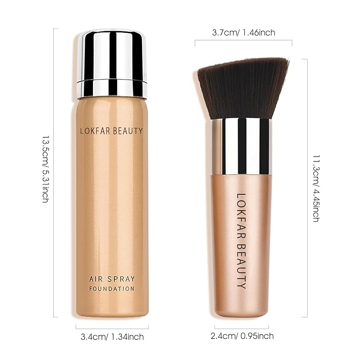 AirBrush Foundation Spray, Silky Mist Foundation Spray Makeup #A06 Pearl