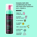 b.tan Dark Self Tanner Mousse | Tan Me Like You Mean It - Dark, 1 Hour Express Sunless Tanner Foam, Bronzing Glow, No Fake Tan Smell, Face & Body, Vegan, Cruelty & Paraben Free, 6.7 Fl Oz