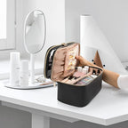 Makeup bag, double layer cosmetic