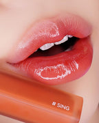 HOLIKA HOLIKA Heart Crush Glow Lip Tint Air – Korean Lip Tint with High Shine Juicy Fruit Jam Colors Lip Stain – Hydrolyzed Collagen & Vitamin C (14 SING)