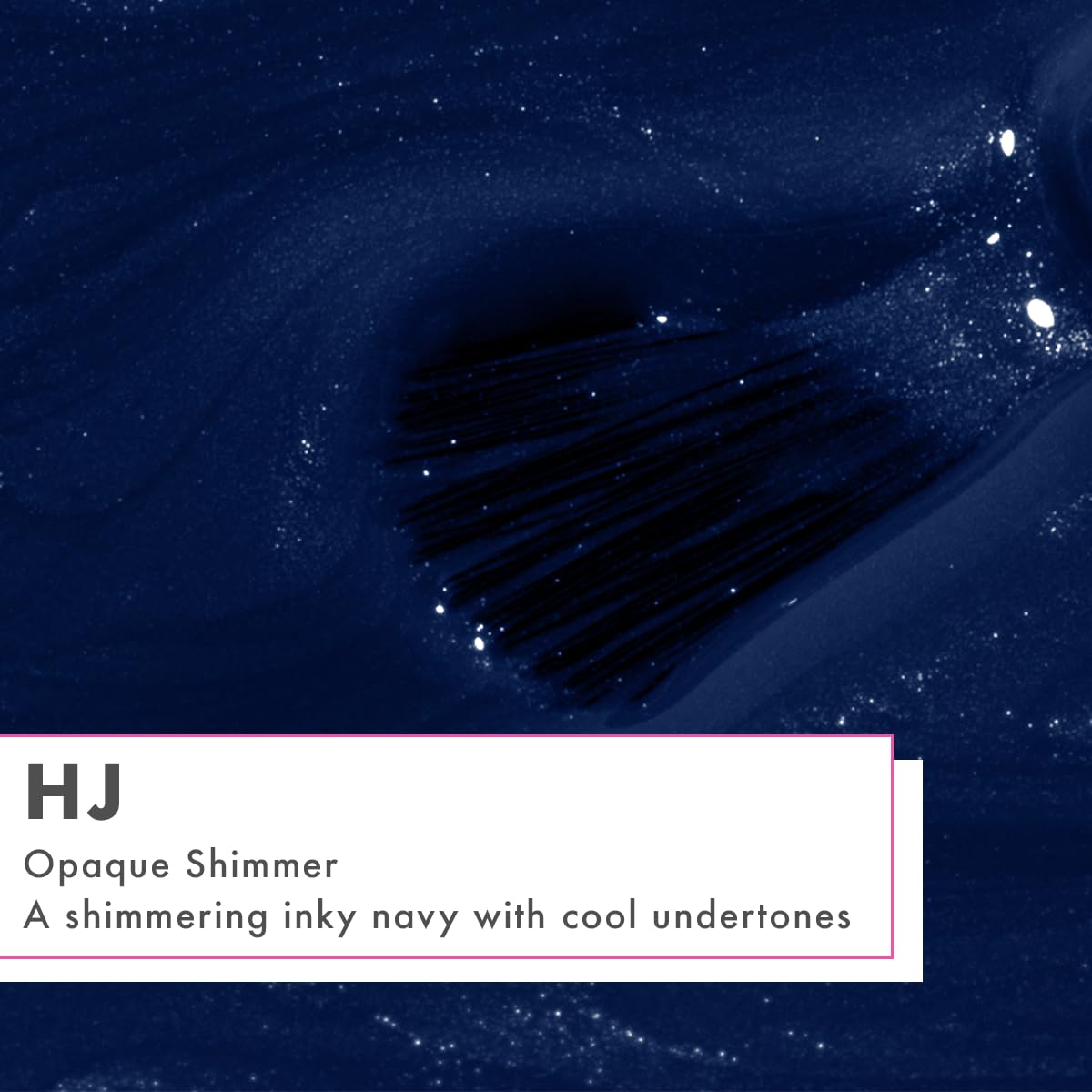 Olive & June Long Lasting Nail Polish | Plump Gel-Like Finish No Lamp Needed | Lasts up to 10 days | Salon-Quality at Home 15-Free Vegan Cruelty-Free Chip-Resistant Shine | HJ Shimmering Midnight Blue