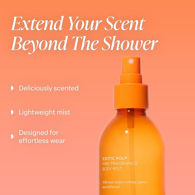 Saltair Body Mist 2 Pack - Fine Fragrance, Lightweight Body Spray Mist with Exotic Pulp Scent. Long Lasting Perfume Mist. 2x 8oz Bottles