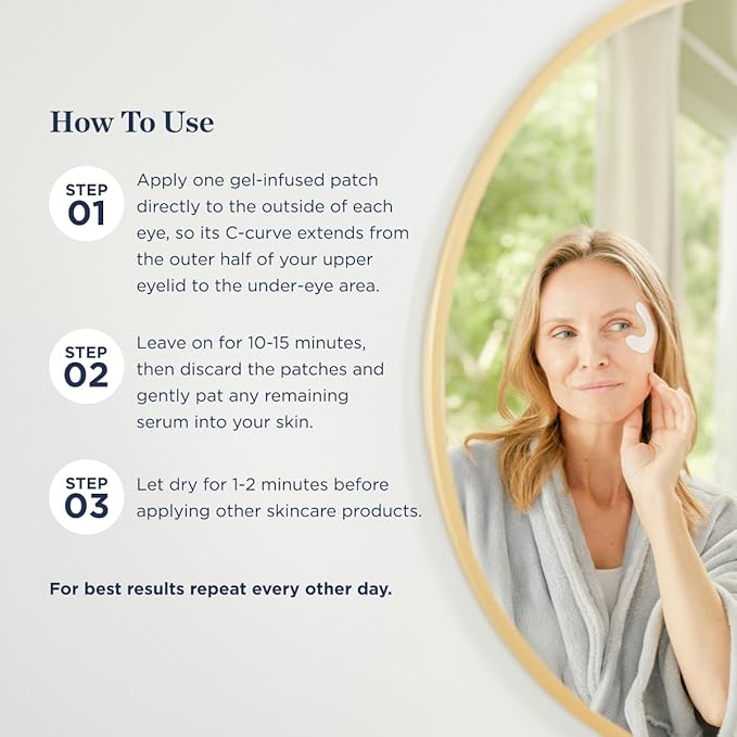 Ultra Firm Lifting Eye Mask- Visibly Lift, Tighten, Contour Eye Area for Wrinkles, Dark Circles- Skin Smoothing & Brightening- Visibly Reduce Signs of Aging w/Rhodiola Rosea Extract