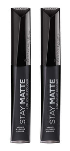 Rimmel Stay Matte Liquid Lip Color, Pitch Black, Lip