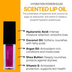 Hydrating Lip Oil Glow - Dry, Chapped Lips - Non-Sticky Fruit Flavor | Jupiter