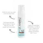 St. Moriz Professional 1 Hour Fast Self Tanner Mousse with Tanning Mitt Bundle - Light to Dark - 200ml - Sunless Instant, Express Self Tanning Foam for Golden, Natural Looking Fake Tan - Aloe Vera
