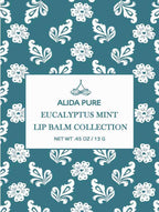 ALIDA PURE Eucalyptus Mint Lip Balm Collection, Vegan, Lip Balm, Beeswax Free, with Avocado Oil, Organic Jojoba Oil, and Vitamin E, Natural Moisturizer for Dry, Chapped Lips, 3 Tube Set