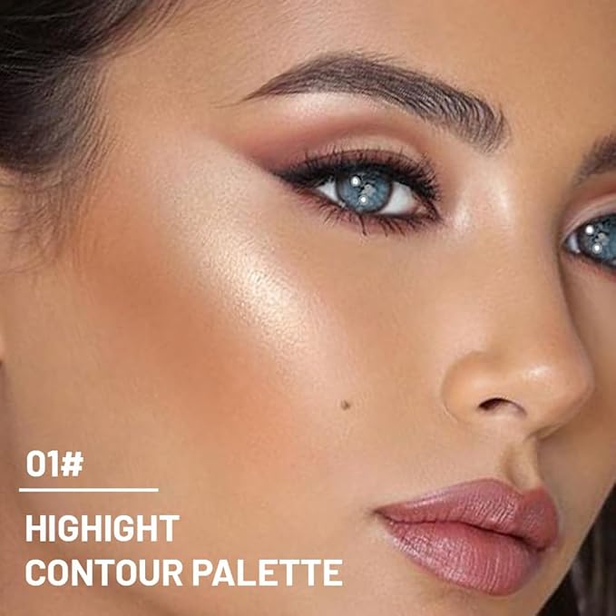 3 IN 1 Brown Nude Face Highlight Bronzer