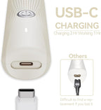 3-in-1 Electric Razor for Women - Waterproof Bikini Trimmer,Rechargeable Electric Shaver for Lady,Pubic Hair Trimmer Women,Personal Trimmer Groomer for Body Hair (Cream, LY)