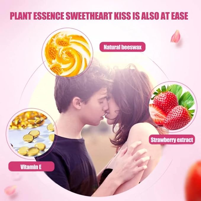 2Pcs Strawberry Vitamin E Lip Masks,Lip