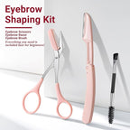 TsMADDTs Tweezers for Women Facial Hair, 8 in 1 Eyebrow Kit with Tweezers, Eyebrow Trimmer Scissors, Razor, Brush with Travel Bag, Hair Plucking Daily Beauty Tools