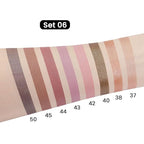 evpct 8Pcs Cream Eye Shadow Brightener Sticks Set for Eyes, Champagne Golden Rose Bronze Pink Waterlily Mauve Plum Smoky Amethyst Tawny Shimmer Matte Pencil Eye shadow Crayon Stick Palette Makeup 06