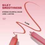 Lip Liner Set, 12Pcs Matte Lip Liners with Sharpener, Premium Smooth and High Pigmented Creamy Lip Makeup Pencil