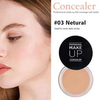 7 Color Solid Concealer Full Coverage Correcting Cream Concealer Waterproof Long-lasting Under Eye Concealer for Dark Circles Color Corrector Pro Concealer (Color 03)