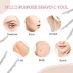 40pcs Eyebrow Razor for Women, Newbie Friendly Dermaplane Razor, Face Razors and Shaver Dermaplaning with Protective Covers (Black)