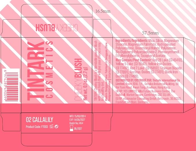 Cheeky Blush Compact for Face Cheeks, Talc Free Blusher Palette, Matte Powder Makeup, Natural Healthy, Mauve Pink Magenta Peach Red, Vegan Cruelty Free