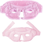 Reusable Gel Eye Mask, Cooling Eye Mask Reusable Small Ice Pack Under Eye Patches, Eye Hot Cold Treatment Pack for Redness, Pain Relief and Eye Relax, Pink,1 Pack