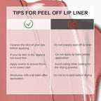 3 Colors Peel Off Lip Liner Stain with Tweezer, Long Lasting Waterproof Lip Tint Stains Makeup Set with Matte Finish for Women, Natural Look, Easy to Use, for All Skin Types (#367, M)