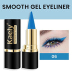 Kaely Light Blue Gel Eyeliner Pencil,Waterproof Smudge Proof Eye Liner Pen,Cat Eye Goth Halloween Makeup,Eye Black Face Paint Lipstick Crayon,Color Colorful Eyeliner Eyeshadow Stick,06