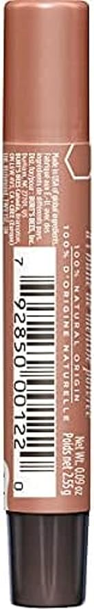 Burt's Bees Shimmer Lip Tint Set, Tinted Lip Balm Stick, Moisturizing for All Day Hydration with Natural Origin Glowy Pigmented Finish & Buildable Color, Caramel (4-Pack)