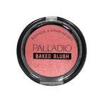 Palladio Baked Blush, Highly Pigmented Shimmery Formula, Easy to Blend and Highly Buildable, Apply Dry for a Natural Glow or Wet for a Dramatic Luminous Look, Long Lasting for All day Wear, Wish