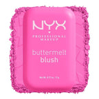 NYX PROFESSIONAL MAKEUP Buttermelt Powder Blush, Fade and Transfer-Resistant Blush, Up to 12HR Make Up Wear, Vegan Formula - My Butta Half