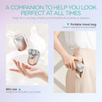 VOYOR Electric Razors for Women 3D Floating Blade Shaver for Women, Electric Shaver for Legs Bikini and Body Facial Hair Remover Women's Shavers Waterproof Women's Grooming ES310 (Gold)