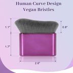 Self Tanner Brush for Body & Face - Kabuki Makeup Brush for Self-Tanner,Tanning Mousse,Foundation & Bronzer | Streak-Free Application,Super Soft Bristles,Professional Tanning & Body Makeup Tool