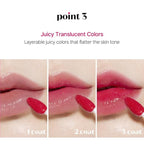 ETUDE Glow Fixing Tint #3 Dewy Fig | Non-sticky Glossy Shine Lip stain | Fills up with comfortable moisture | Tinting for dry lips