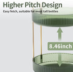 360 Rotating Makeup Organizer for Vanity,2 Tier Large Capacity Skincare Organizers,Bathroom Counter Organizer, Spinning Perfume Organizer & Vanity Organizer (Green-2 Tier)