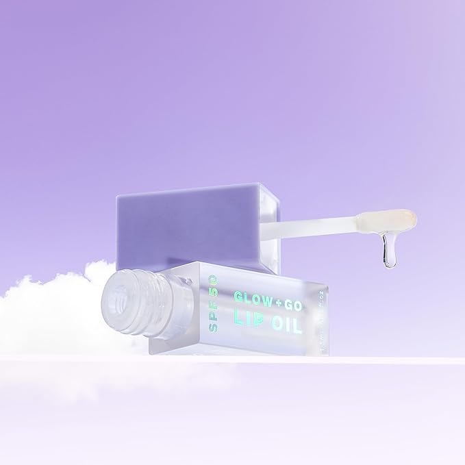 SPF50 Glow & Go Lip Oil: Lip Oil with SPF, Moisturizes and Protects Lips, 4.5ml in Coconut
