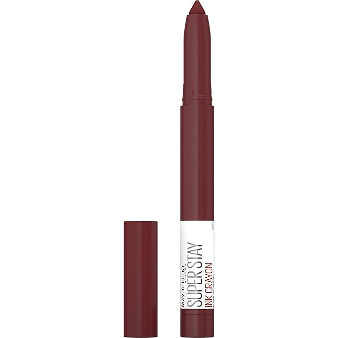 Maybelline Super Stay Ink Crayon Matte Longwear Lipstick Makeup, 165 Drive The Future, 0.04 oz