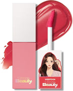 AMTS Webtoon True Beauty - 01 Some Love | Pink Lip Tint Stain | High Pigment Liquid Waterful Shine Non-Sticky Long-Wearing Long-Lasting | True Beauty Cute Pink Makeup
